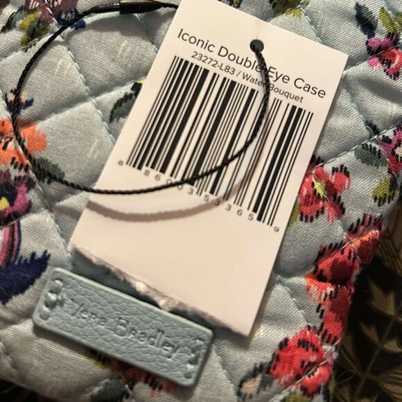 Vera Bradley Iconic Double Eye Case - Water Bouquet - NEW W/tag 23272-L83 - Picture 2 of 5